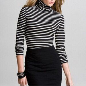 EXPRESS LUXE STRETCH TURTLENECK TEE NWT